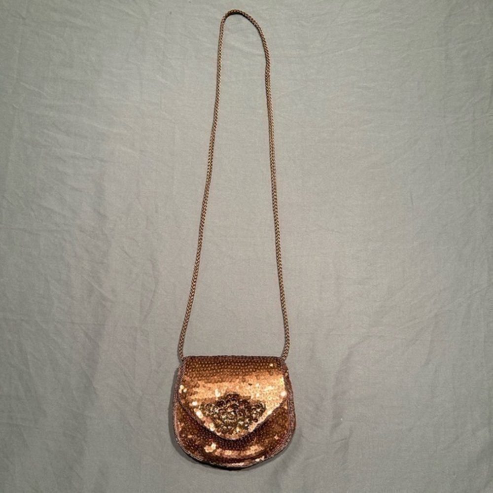 Vintage Star Brand  Brown Sequin Bag